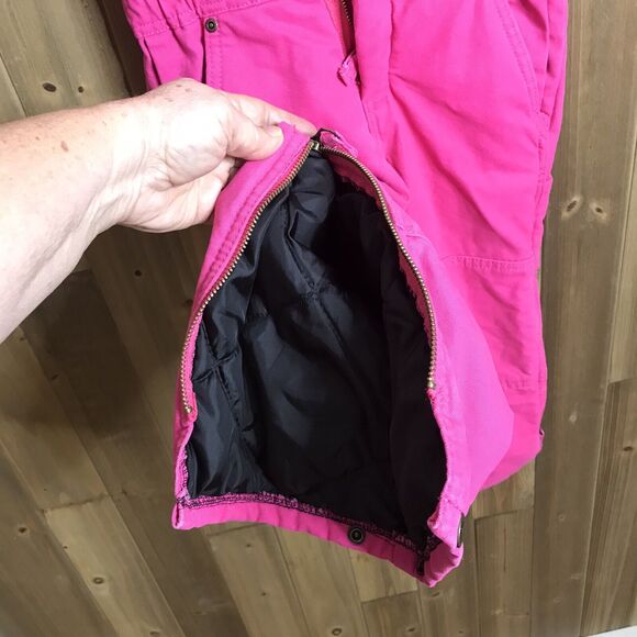 Schmidt Workwear For Kids Insulated Hot Pink Overalls Farm Barn Sz 4T - Picture 8 of 12